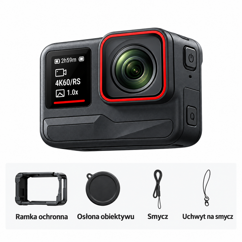 Kamera sportowa 4K 60FPS z zaawansowaną stabilizacją obrazu, WiFi, szerokokątnym obiektywem, wodoodporna Action Cam do sportu, podróży i VLOG